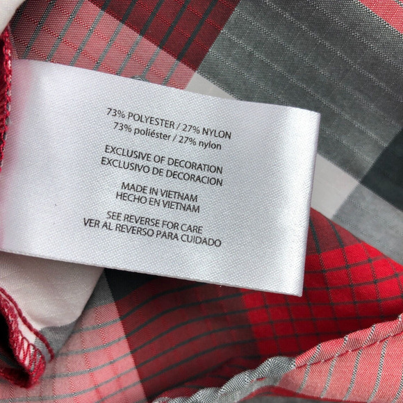 Orvis Mens Button-Up Shirt XXL Red Plaid Short Sleeve Fishing Outdoor Casual - Picture 7 of 10